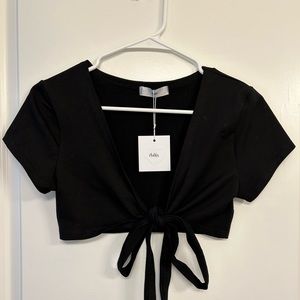 Adika Front Tie Crop Top